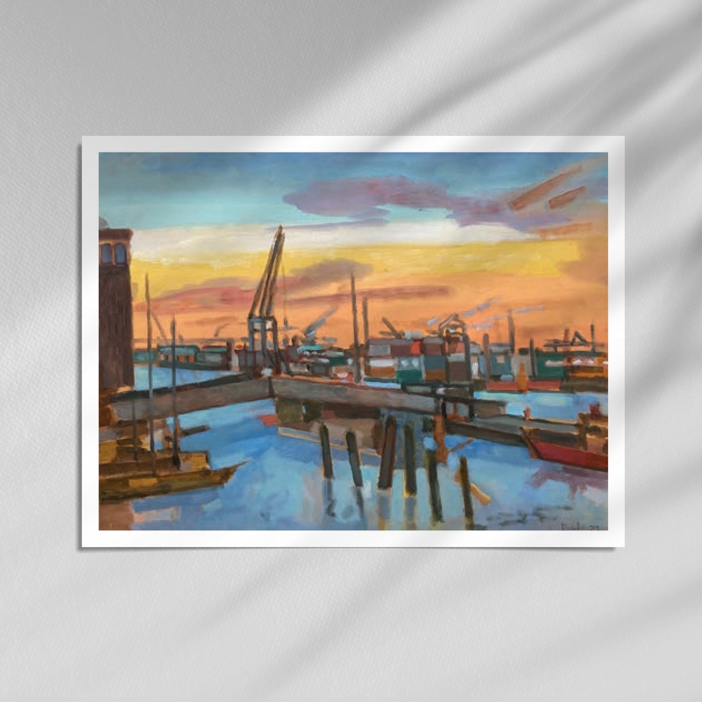 Heinz Rolefs - Pellworm Blick vom Fähranleger - 2021