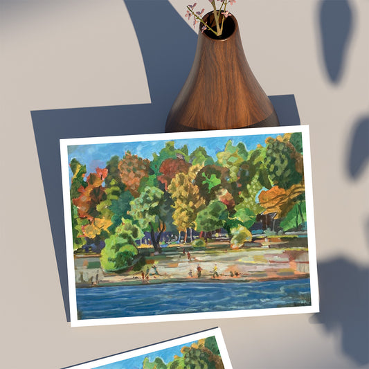 Heinz Rolefs - Övelgönne Strand Elbe - 2021