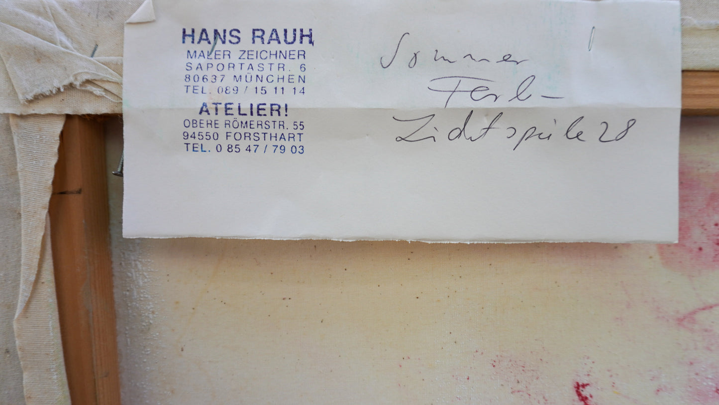 Hans Rauh - Sommerfarb-Lichtpsiele 28 - 100x90cm