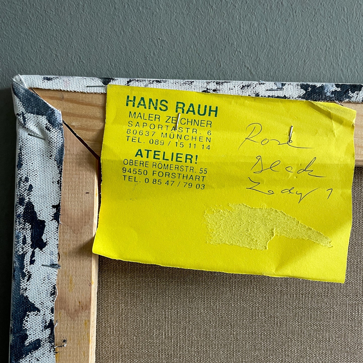 Hans Rauh - Black Rose - 90x100cm