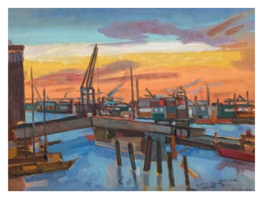 Heinz Rolefs - Pellworm Blick vom Fähranleger - 2021