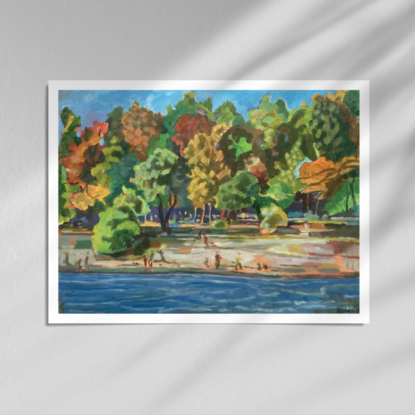 Heinz Rolefs - Övelgönne Strand Elbe - 2021