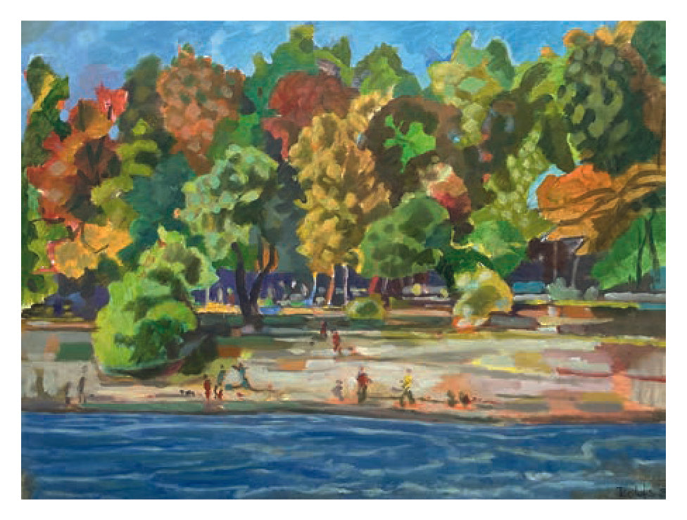 Heinz Rolefs - Övelgönne Strand Elbe - 2021