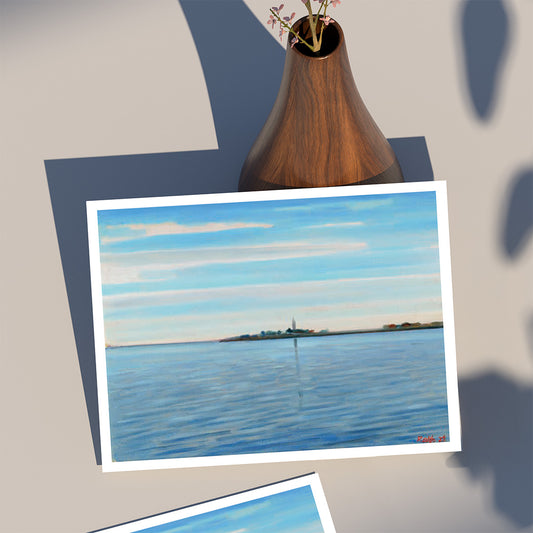 Heinz Rolefs - Pellworm Blick vom Fähranleger - 2021