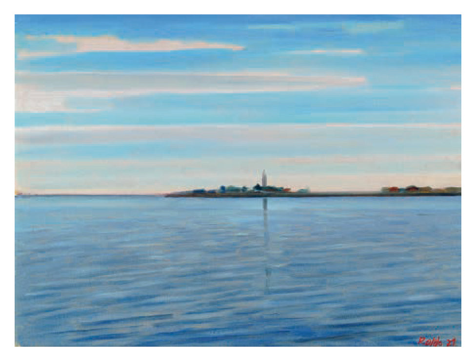 Heinz Rolefs - Pellworm Blick vom Fähranleger - 2021