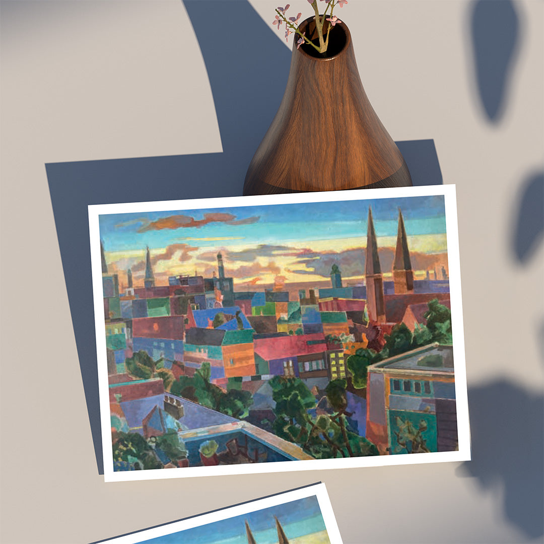 Heinz Rolefs - St. Georg Blick auf die Stadt - 2018