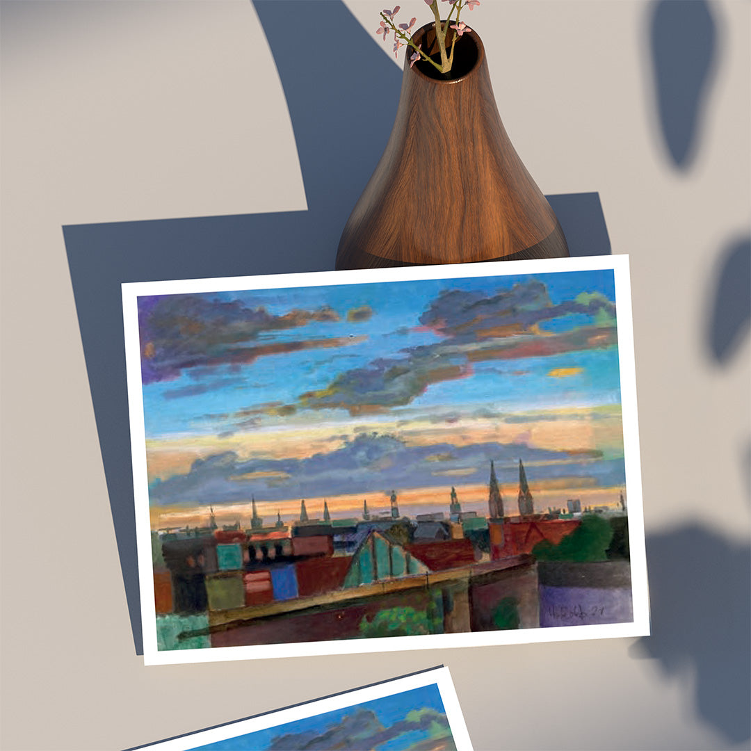 Heinz Rolefs - St. Georg Blick auf die Stadt - 2021