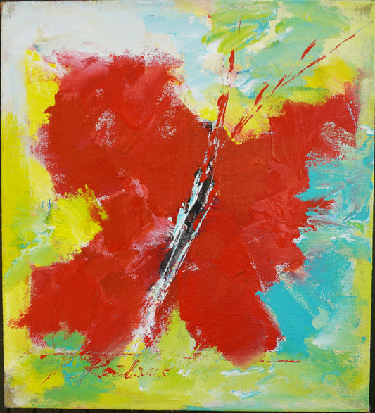 Hans Rauh - Schmetterling 15 - 90x100cm