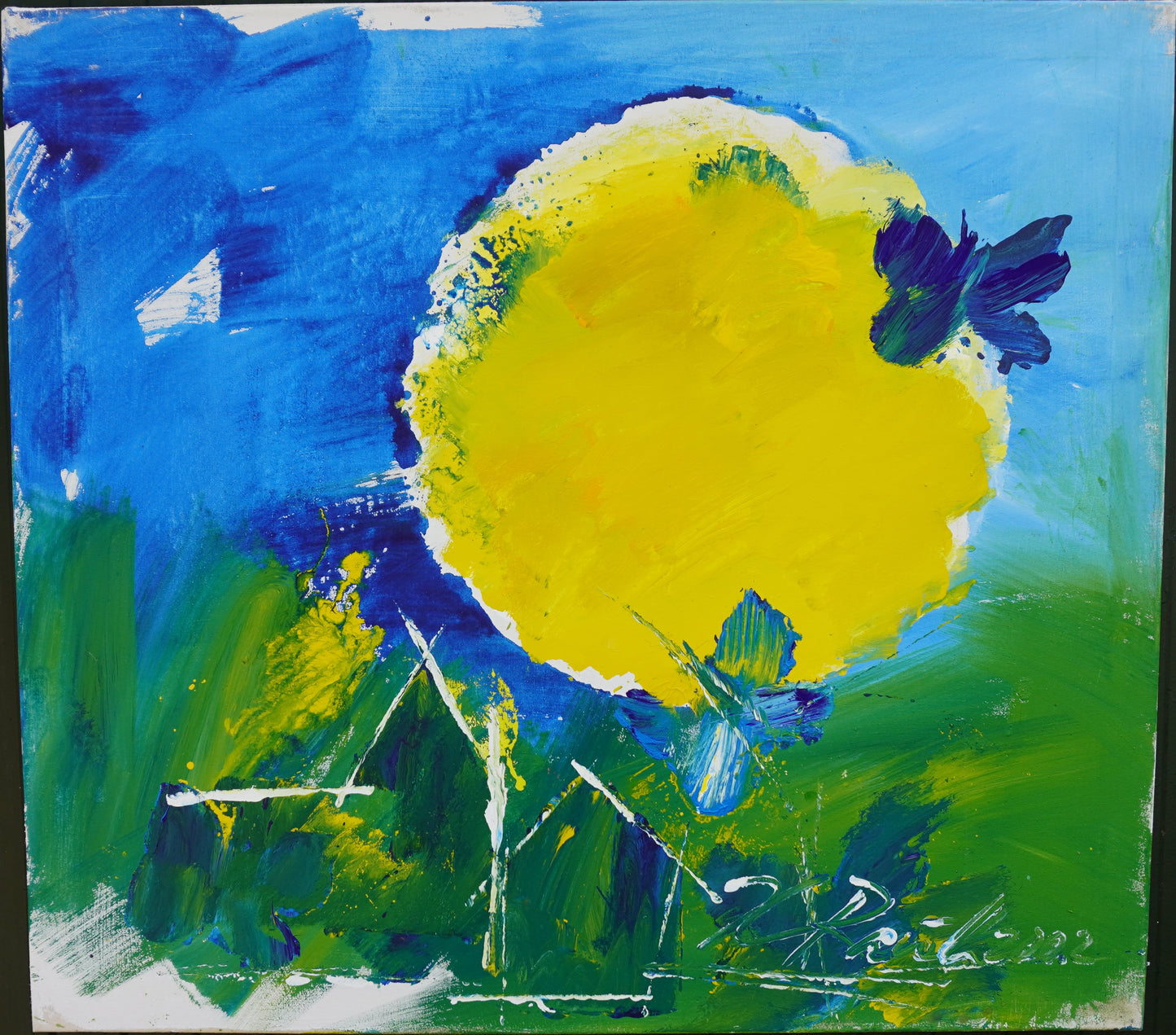 Hans Rauh - Himmels-Lichtspiele 5 - 100x90cm