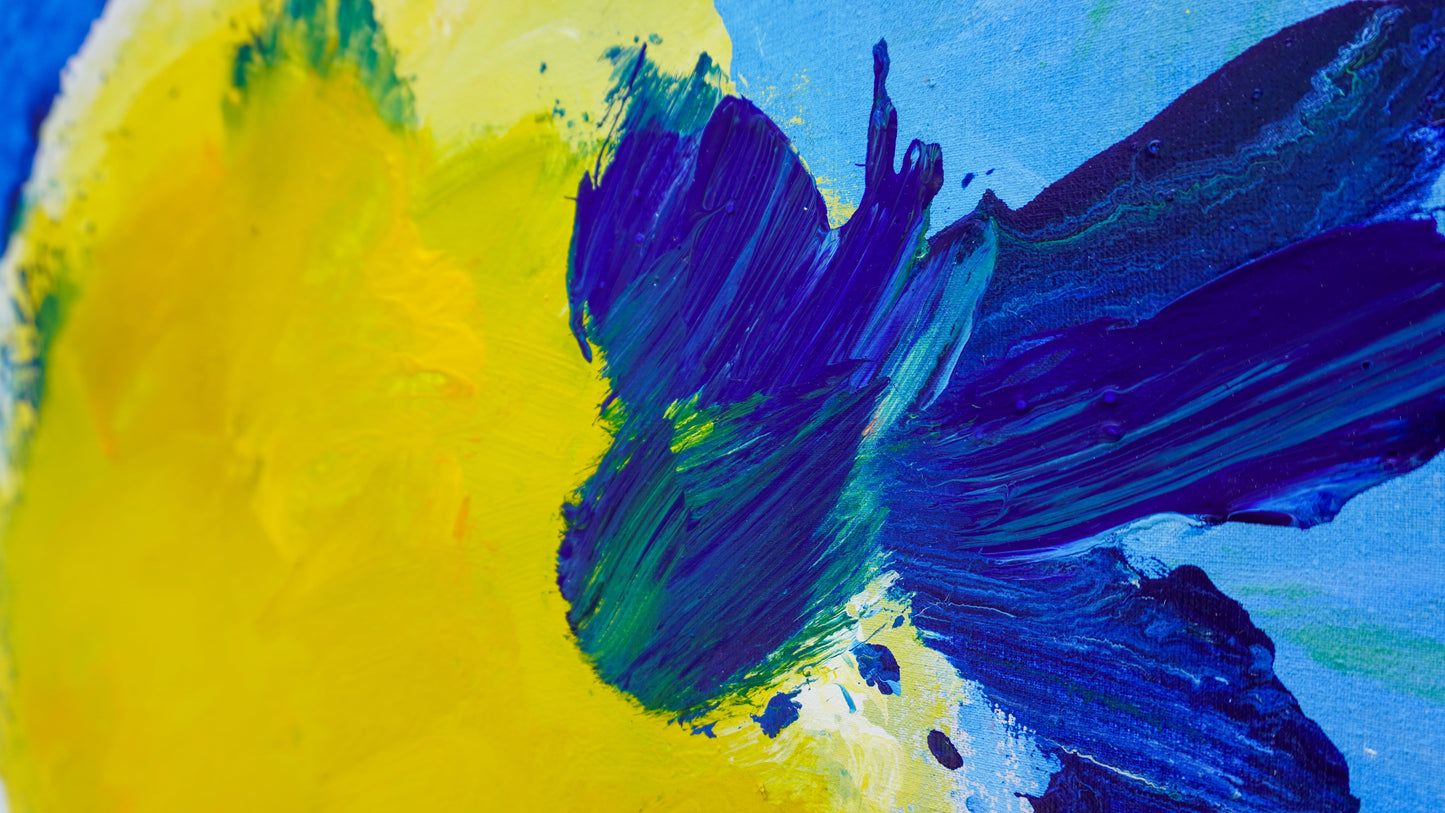 Hans Rauh - Himmels-Lichtspiele 5 - 100x90cm