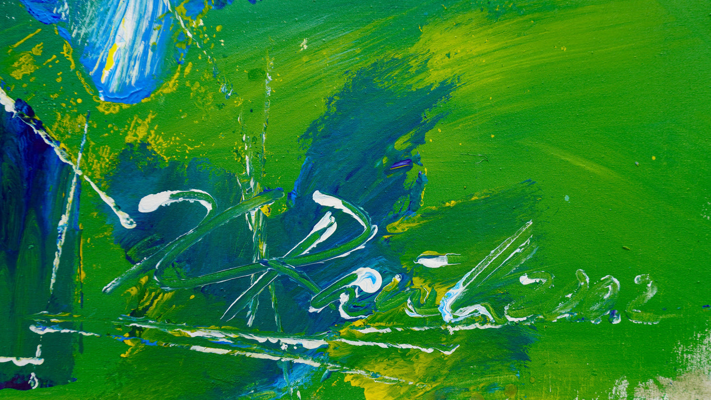 Hans Rauh - Himmels-Lichtspiele 5 - 100x90cm