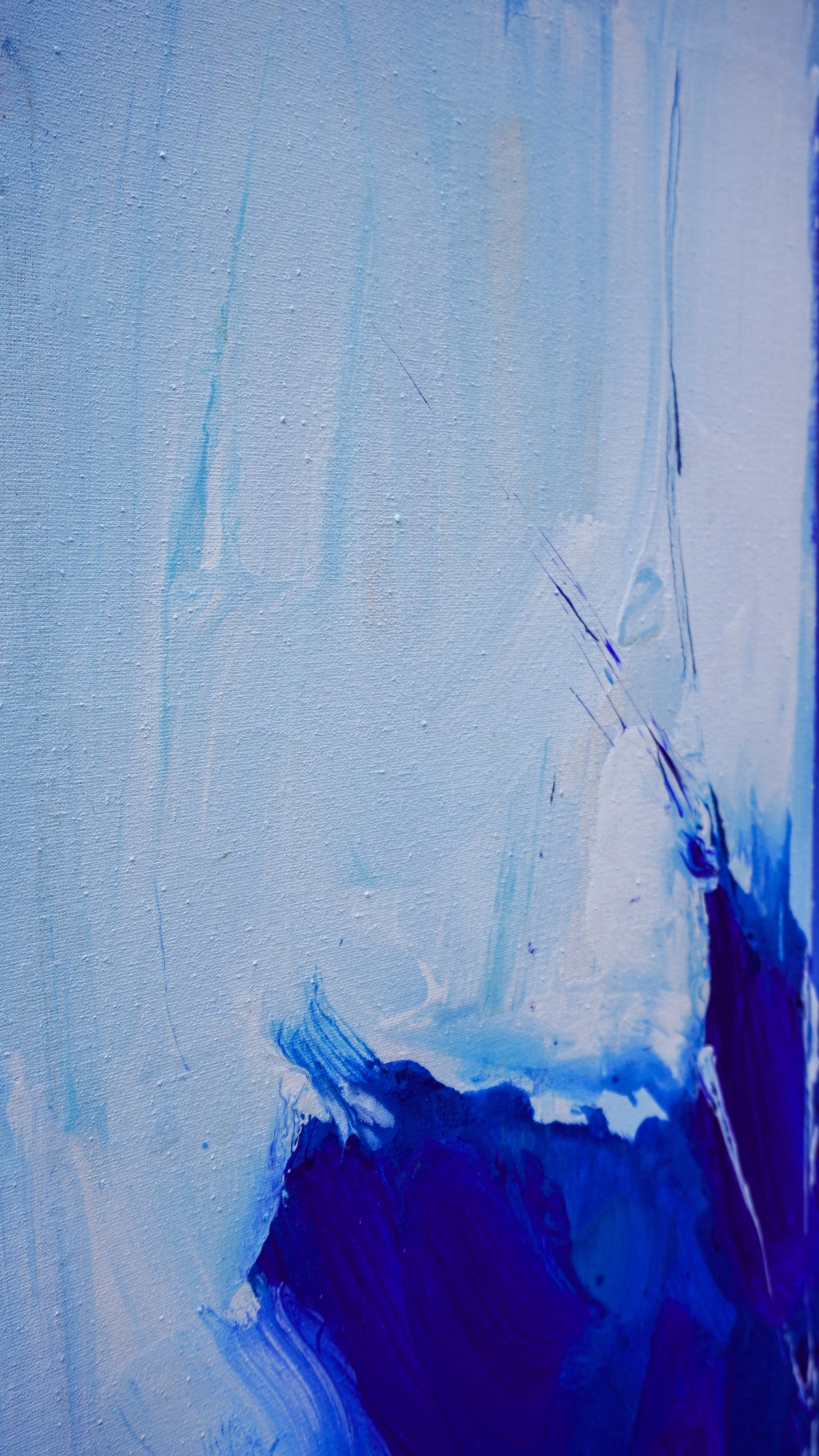 Hans Rauh - Ultra Marin übers weite Meer gekommen - 90x100cm