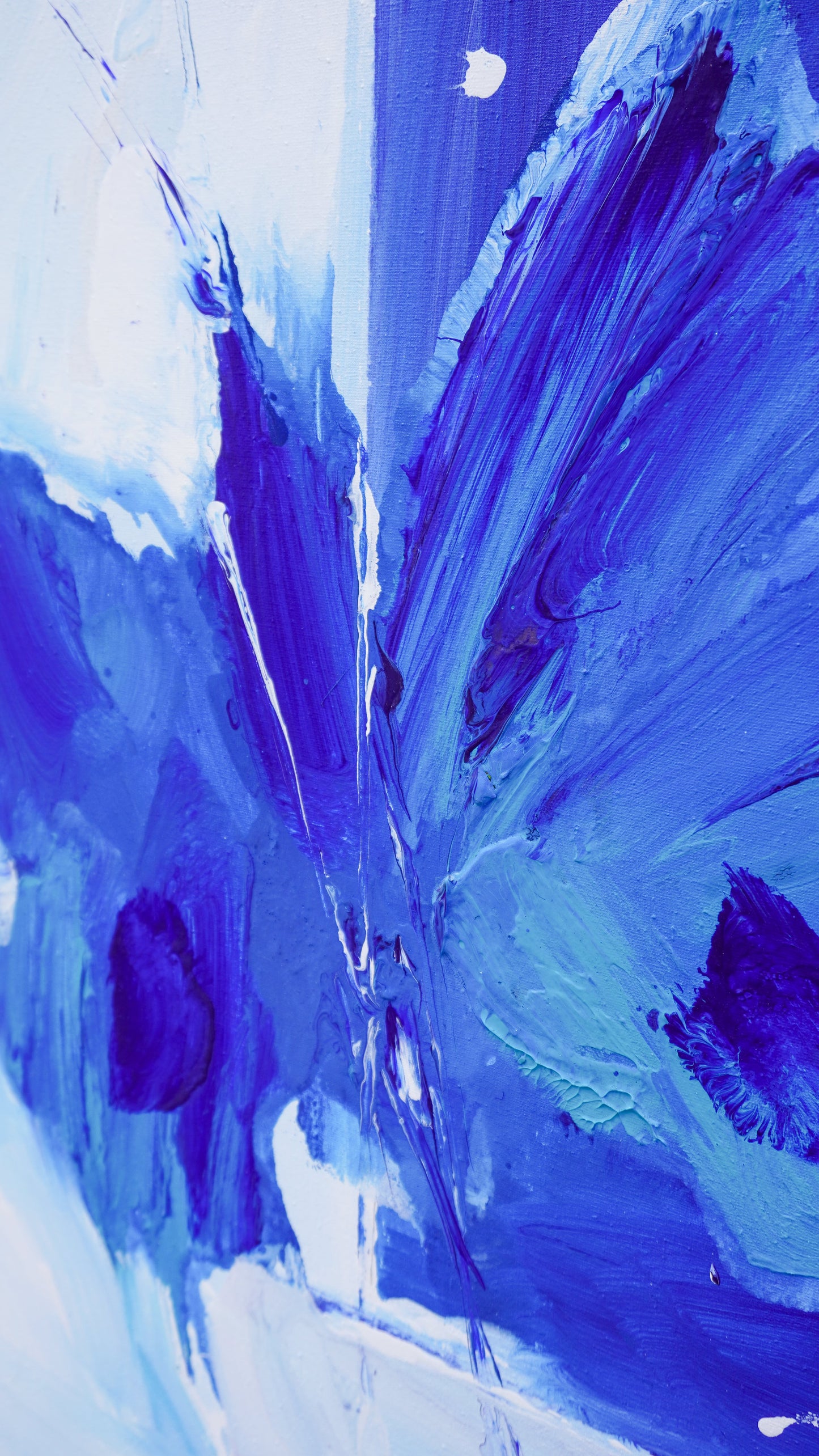 Hans Rauh - Ultra Marin übers weite Meer gekommen - 90x100cm