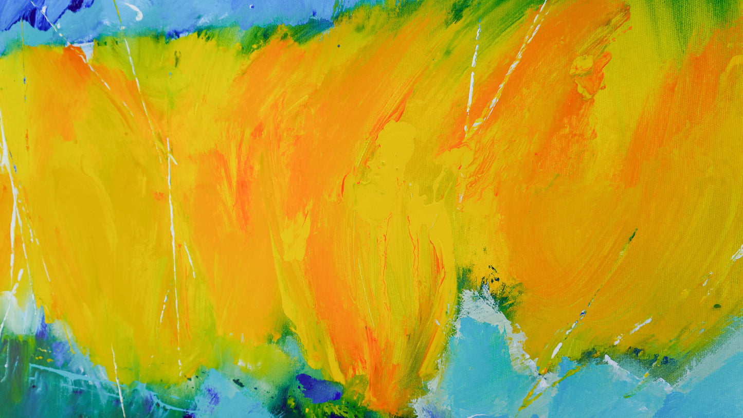 Hans Rauh - Mein Tulpen Land 11 - 100x90cm