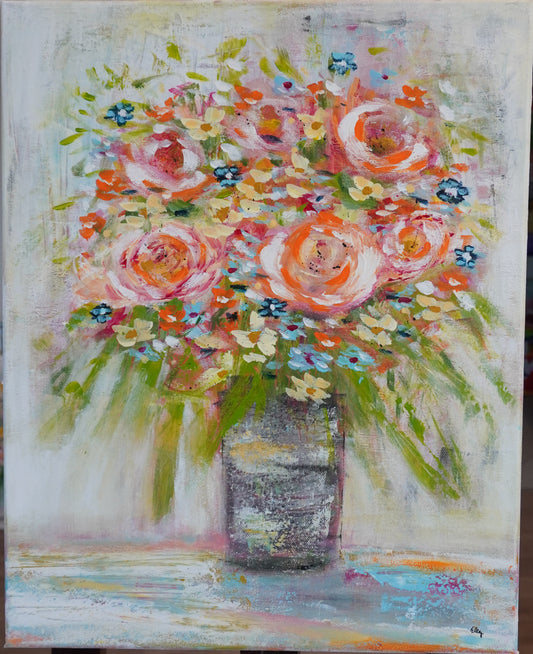 Ella Jaß - Abstrakt Roses 2024 - 40x50cm