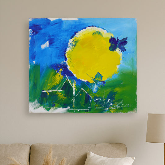 Hans Rauh - Himmels-Lichtspiele 5 - 100x90cm