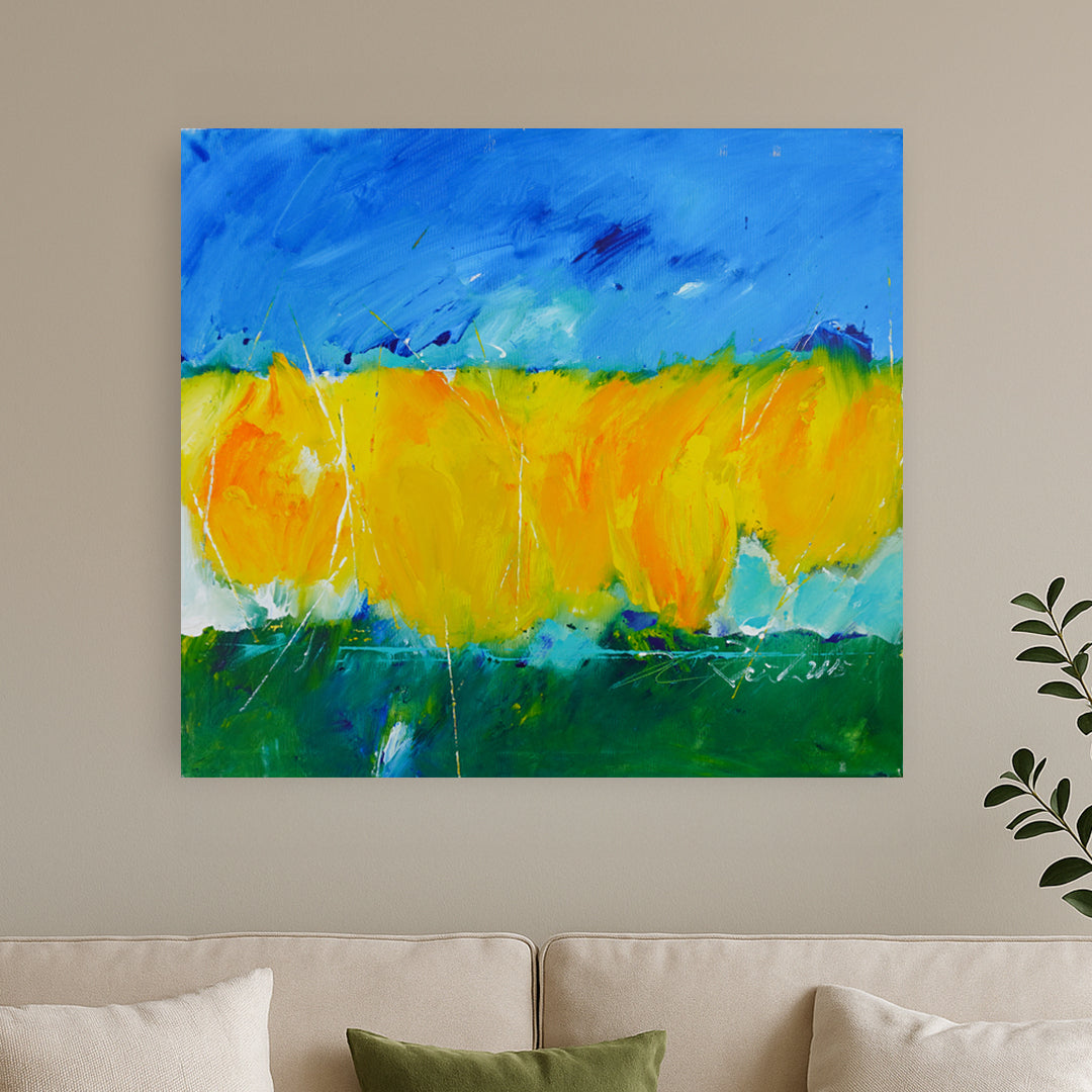 Hans Rauh - Mein Tulpen Land 11 - 100x90cm