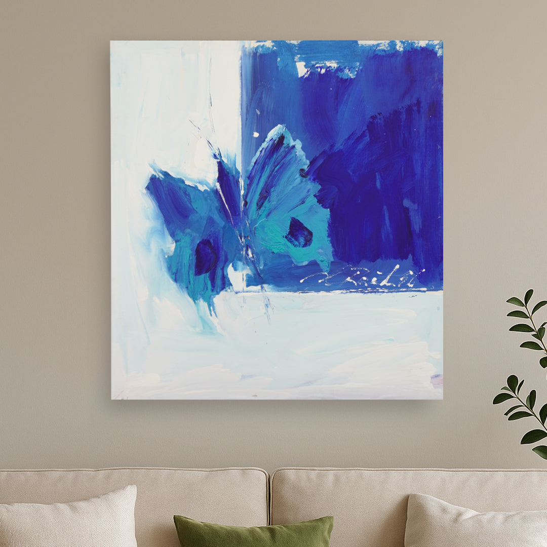 Hans Rauh - Ultra Marin übers weite Meer gekommen - 90x100cm