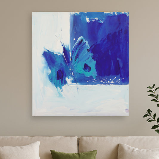 Hans Rauh - Ultra Marin übers weite Meer gekommen - 90x100cm