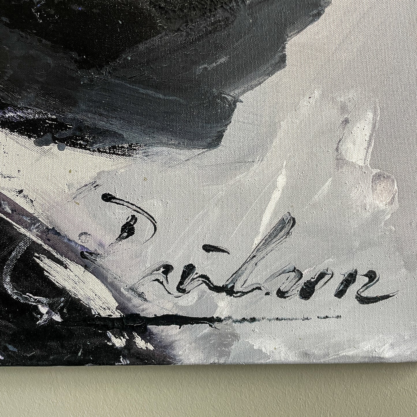 Hans Rauh - Black Rose - 90x100cm